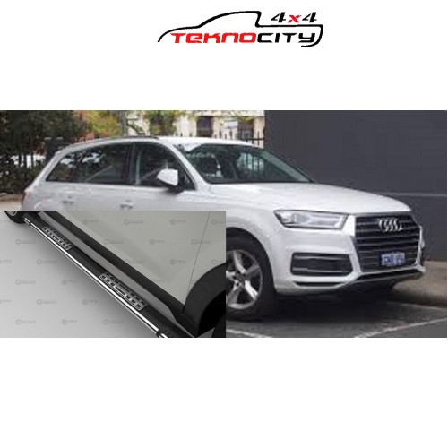 AUDİ Q7  2006-2017 YAN BASAMAK EMERALD SİYAH-ALUMİNYUM